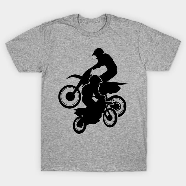 Motocross Dirt Bikes Off-road Motorcycle Racing T-Shirt by hobrath